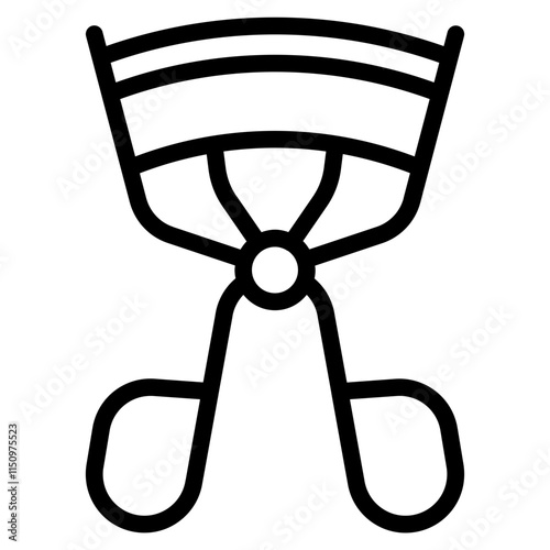 Eyelash curler Line Icon