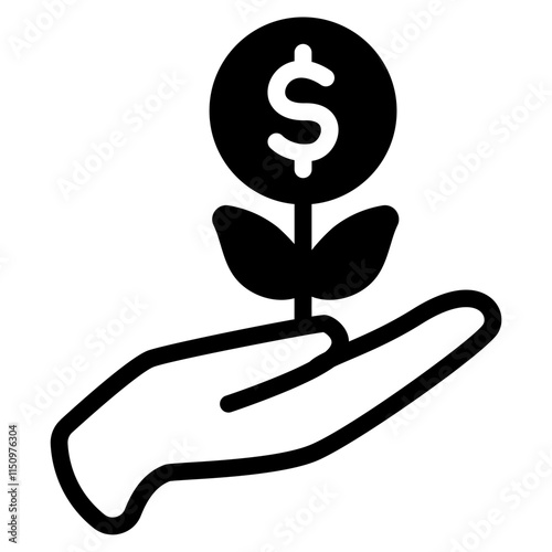 Funding Glyph Icon