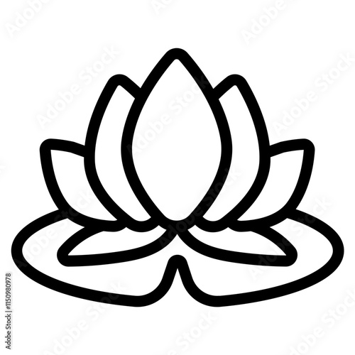Lotus Line Icon