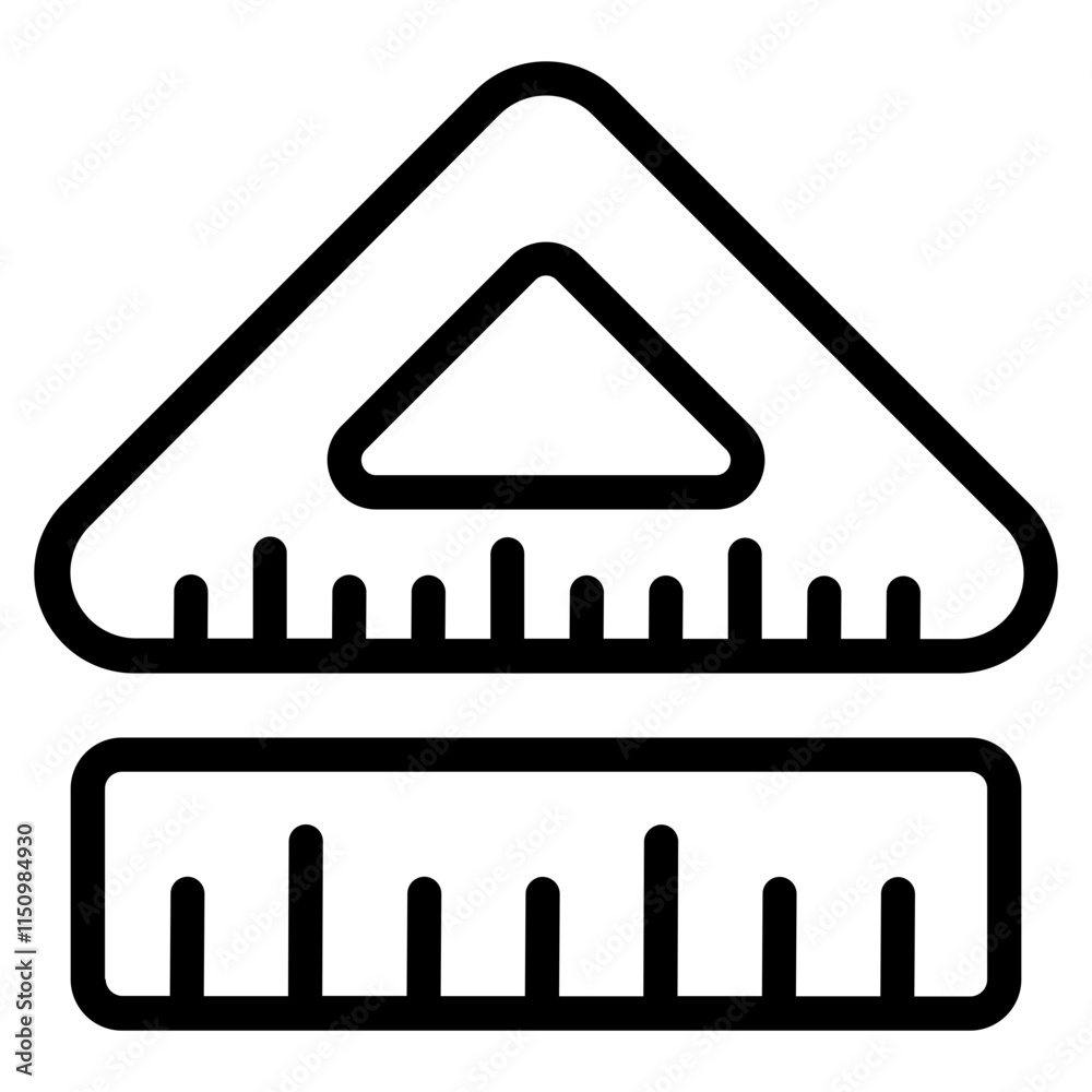 Ruler Line Icon Ruler Line Icon