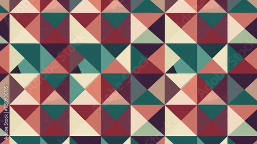 Abstract Geometric Triangle Pattern Design