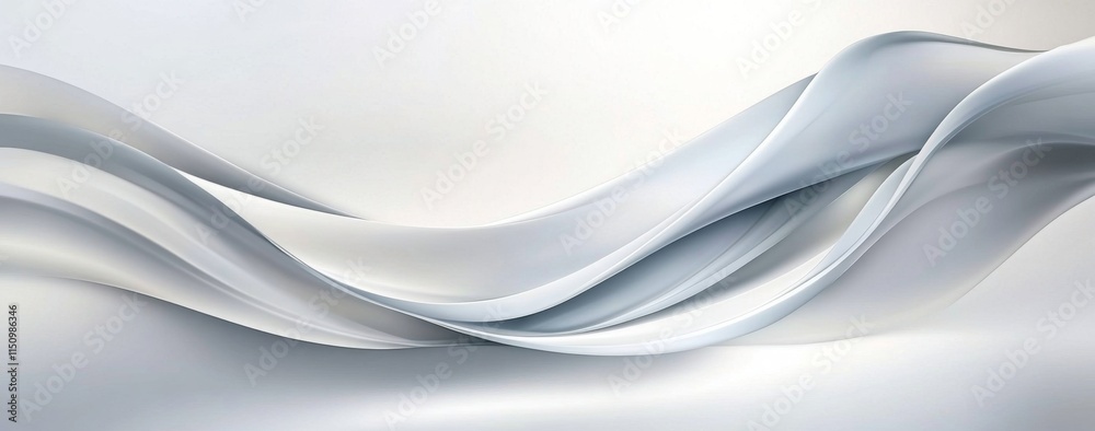 The subtle curves create a sophisticated ambiance on a white backdrop.