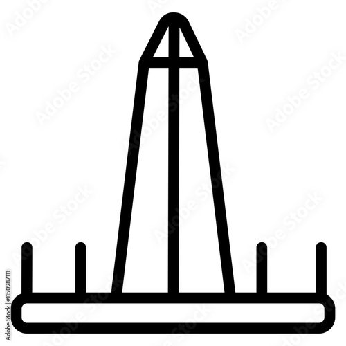 Washington monument Line Icon