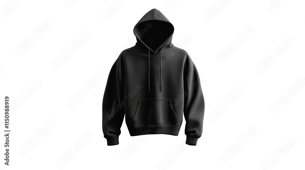 Black hoodie mockup on a transparent background, front view. Mock-up of a black, blank hoodie template isolated Black hoodie mockup on a transparent background, front view. Mock-up of a black, blank hoodie template isolated