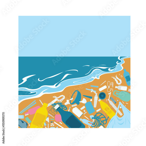 Plastic pollution in ocean