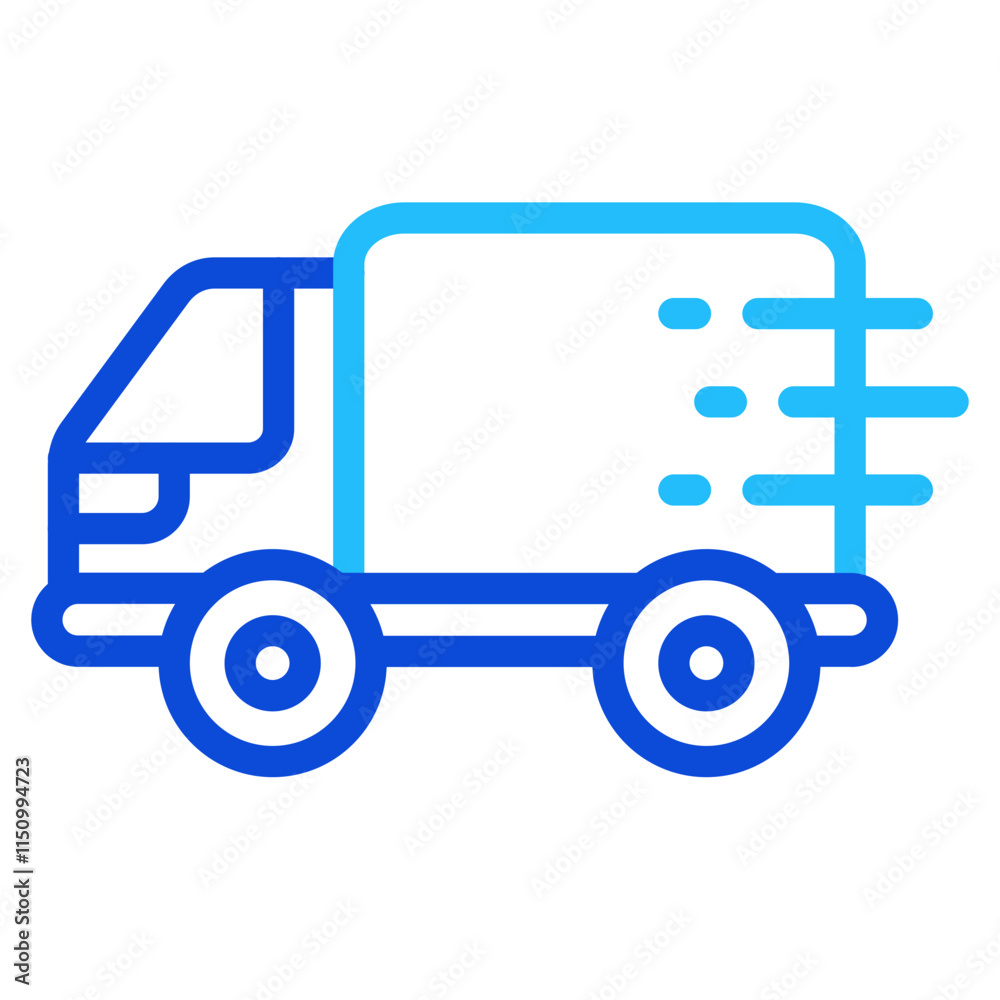 Express delivery Duoline Icon Express delivery Duoline Icon