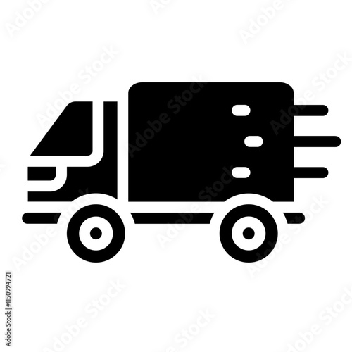 Express delivery Solid Icon