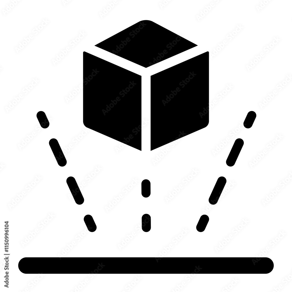Holographic display Solid Icon Holographic display Solid Icon