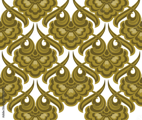 Vector illustration  seamless Floral Pattern vintage design