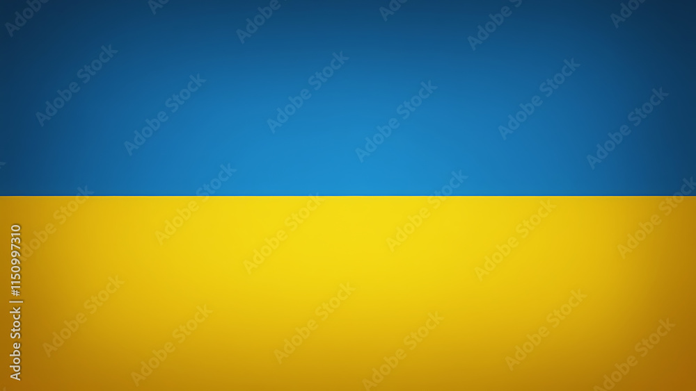 Ukrainian Flag - Blue Sky and Golden Wheat Fields Symbolism Ukrainian Flag - Blue Sky and Golden Wheat Fields Symbolism