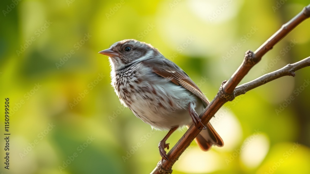 Cute Eurasian Tree Sparrow Juvenile, Branch, Left Shoulder, Bright Colors, Sharp Focus, Depth, Mood, Lighting, Atmosphere, Style, Quality, Professional Cute Eurasian Tree Sparrow Juvenile, Branch, Left Shoulder, Bright Colors, Sharp Focus, Depth, Mood, Lighting, Atmosphere, Style, Quality, Professional