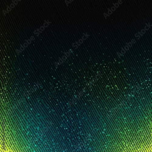 Black dark blue green emerald petrol teal lime yellow white abstract background. Color gradient ombre blend. Line stripe. Bright light flash glow glitter neon metallic. Noise grain mesh. Christmas.