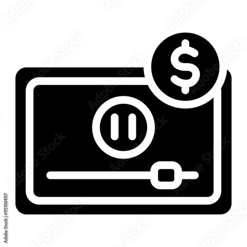 Sponsored content Solid Icon