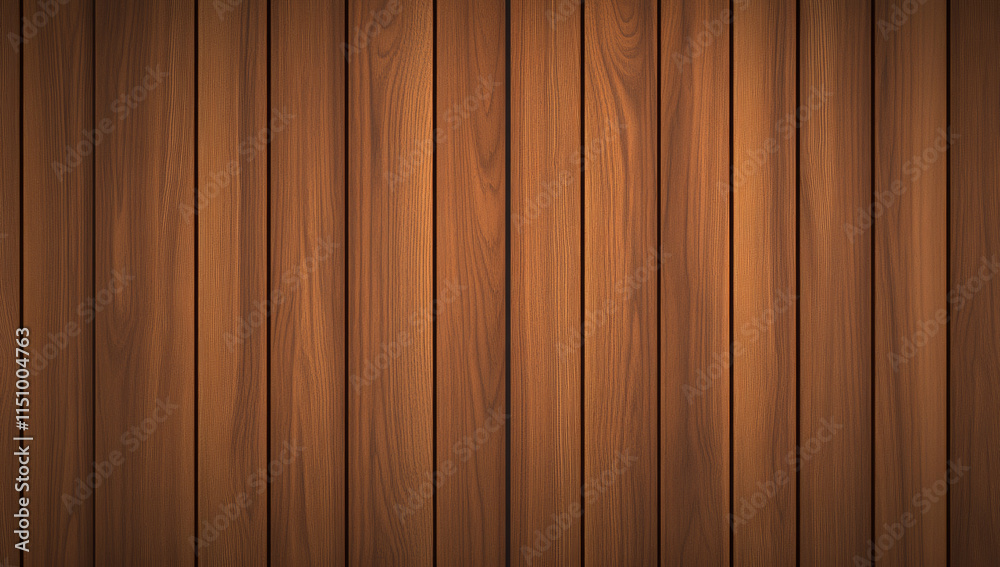 Obraz premium Smooth pine wood wall texture with warm tones and natural patterns