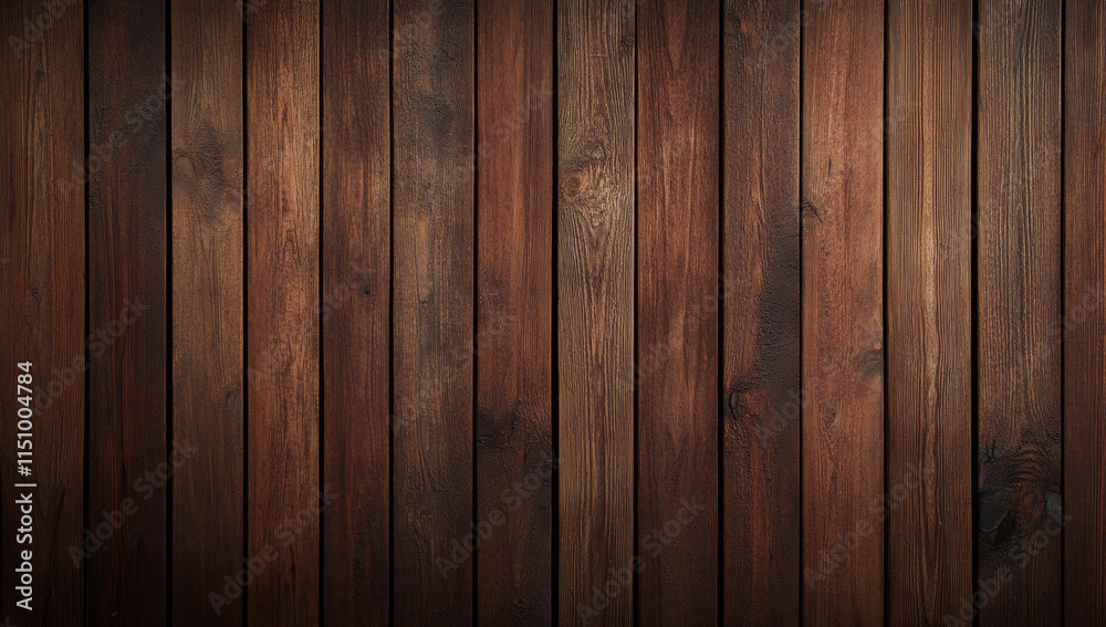 Fototapeta premium Smooth pine wood wall texture with rich brown tones and natural patterns