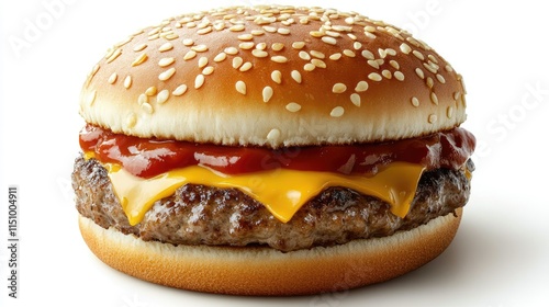 Juicy Cheeseburger with Sesame Bun