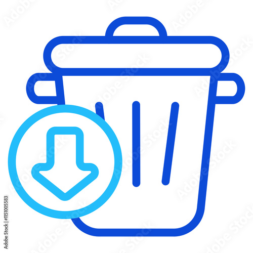 Waste reduction Duoline Icon