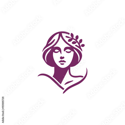 Beauty lady logo