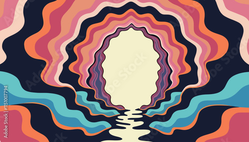 Colorful Abstract Tunnel