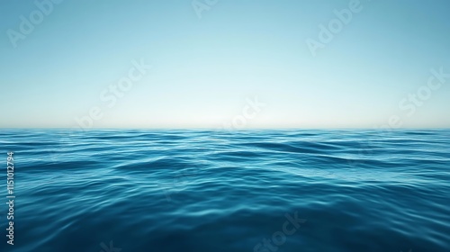 Wallpaper Mural Calm ocean surface with a clear blue sky. Torontodigital.ca