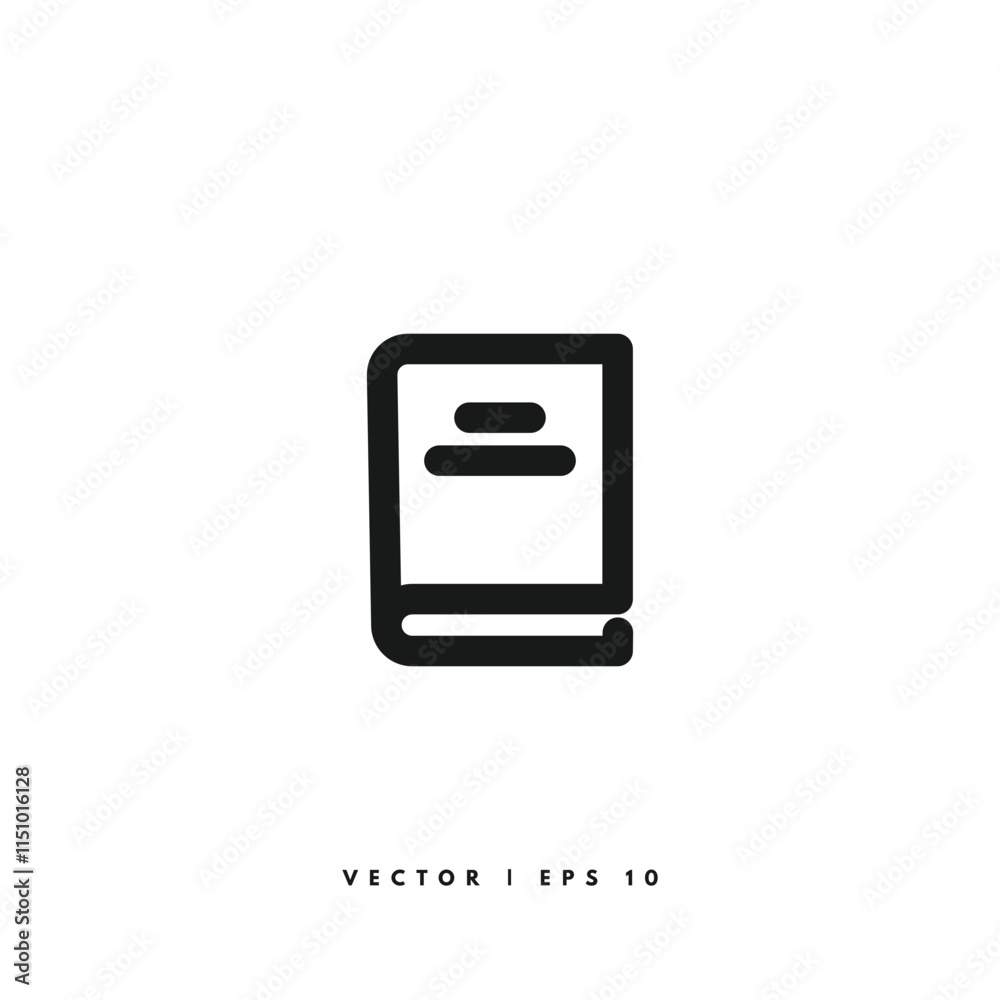 Book Icon. Editable Stroke Book Icon. Editable Stroke