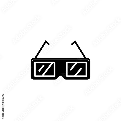 old 3d glasses icon from Cinema