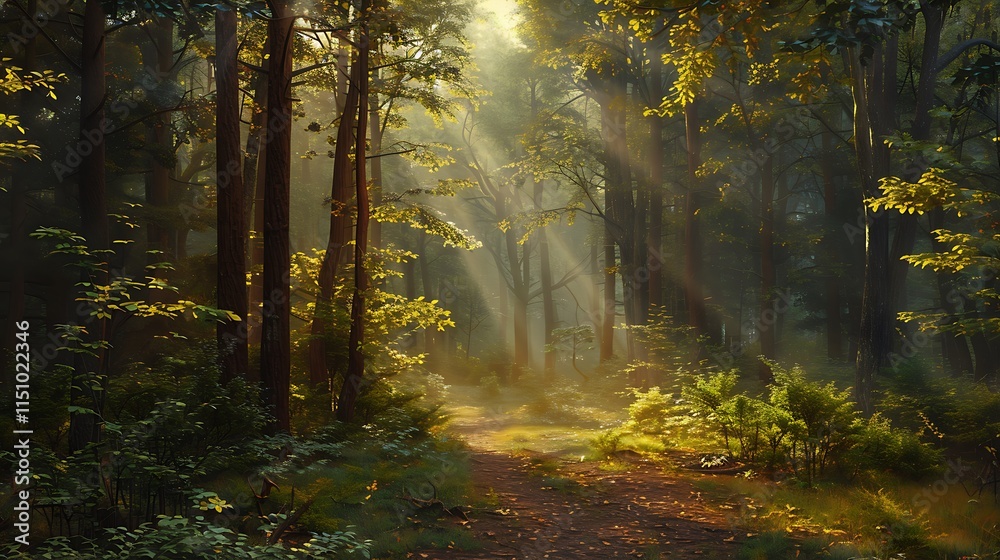 Fototapeta premium Forest landscape