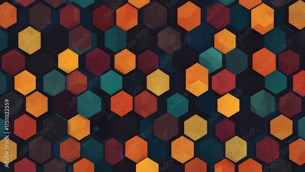 Abstract hexagon background Generative A Abstract hexagon background Generative A