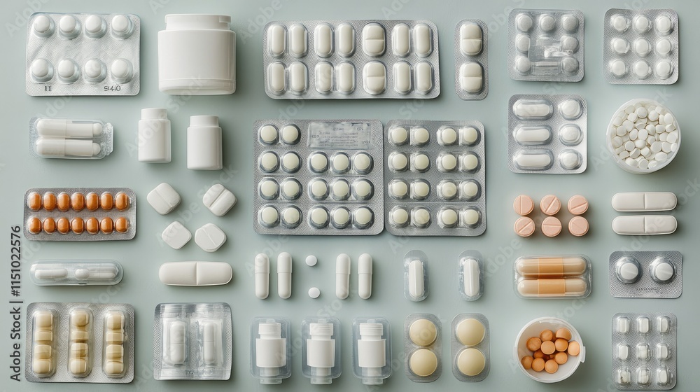 Variety of Pharmaceutical Medications and Pills Variety of Pharmaceutical Medications and Pills