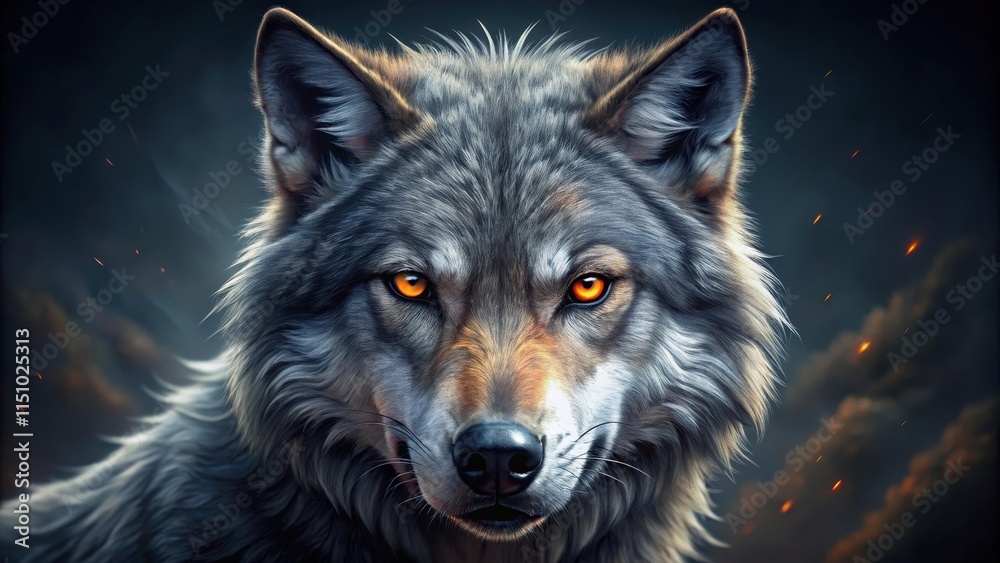 of angry wolf with piercing orange eyes, wolf, angry, furious,animal, wildlife, predator, teeth, aggressive, fierce, wild of angry wolf with piercing orange eyes, wolf, angry, furious,animal, wildlife, predator, teeth, aggressive, fierce, wild
