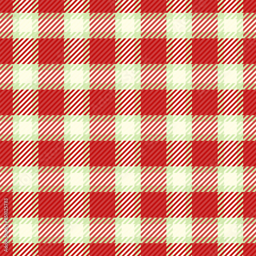 Surface textile texture plaid, us seamless check tartan. Carpet vector pattern fabric background in red and light colors.