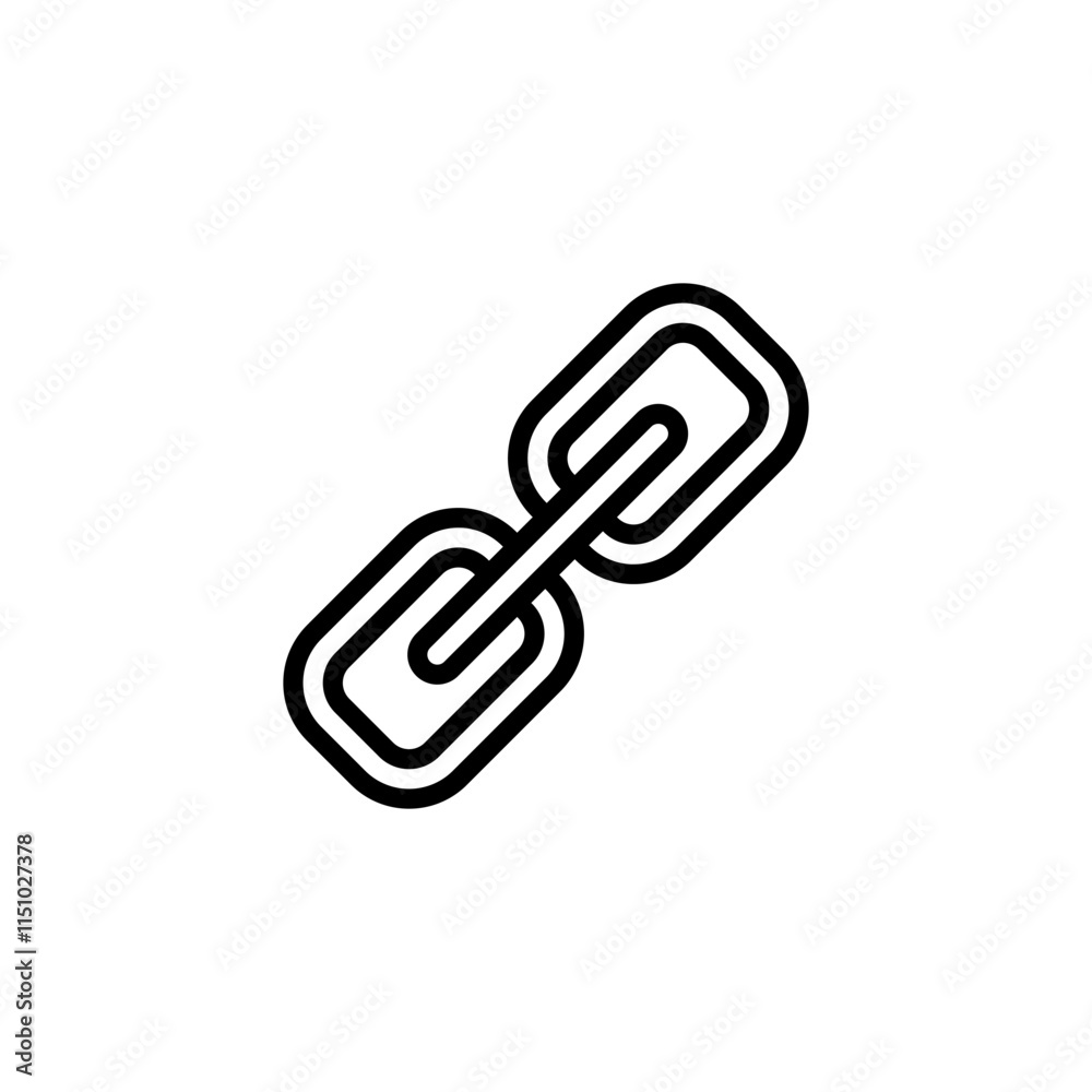 chain, link icon isolated on white chain, link icon isolated on white