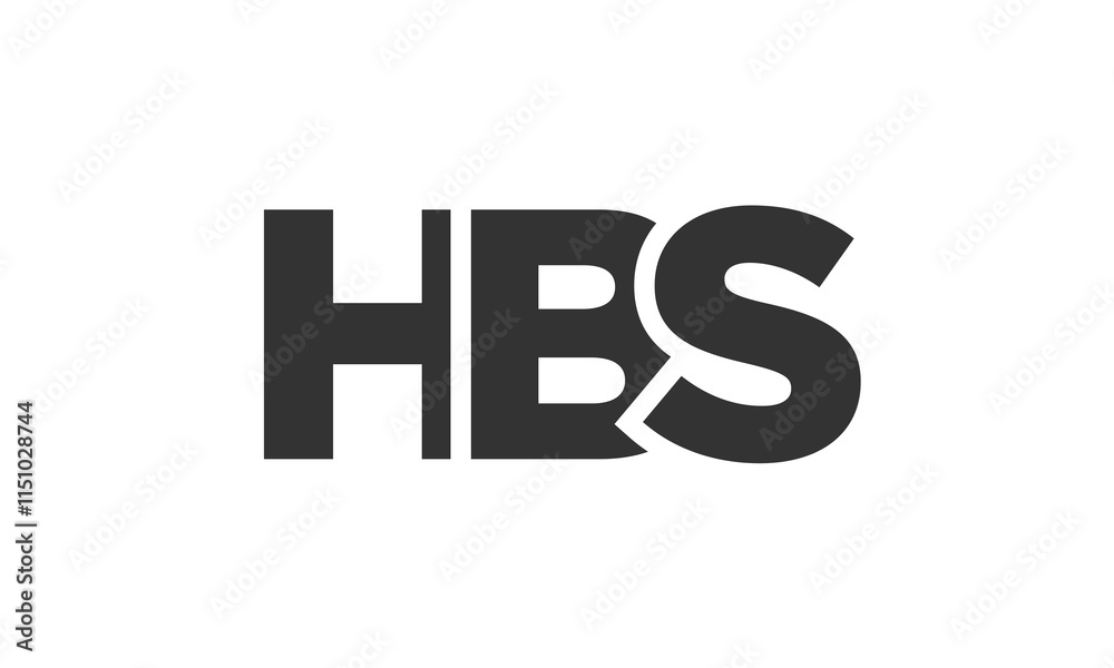 HBS logo design template with strong and modern bold text. Initial based vector logotype featuring simple and minimal typography. Trendy company identity. HBS logo design template with strong and modern bold text. Initial based vector logotype featuring simple and minimal typography. Trendy company identity.