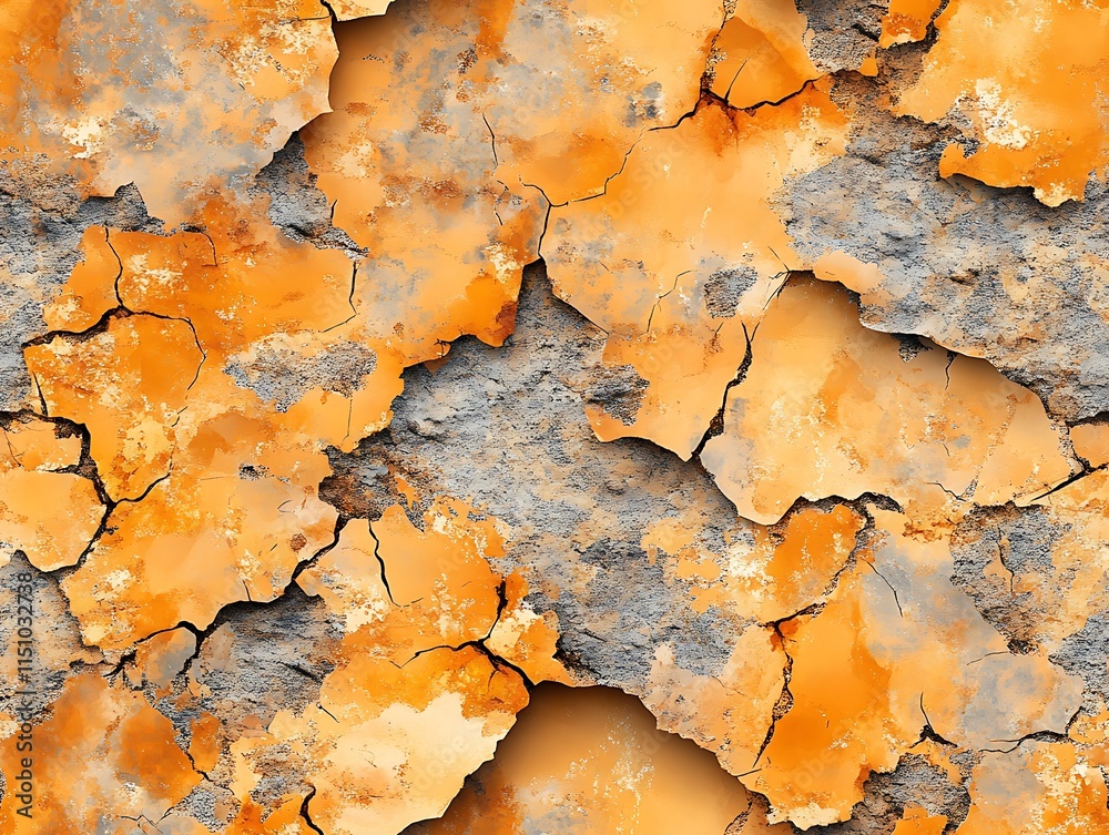 Obraz premium camouflage texture traditional seamless, Textured Earth with Cracked Surface and Warm Hues