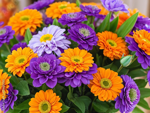 色とりどりの花
