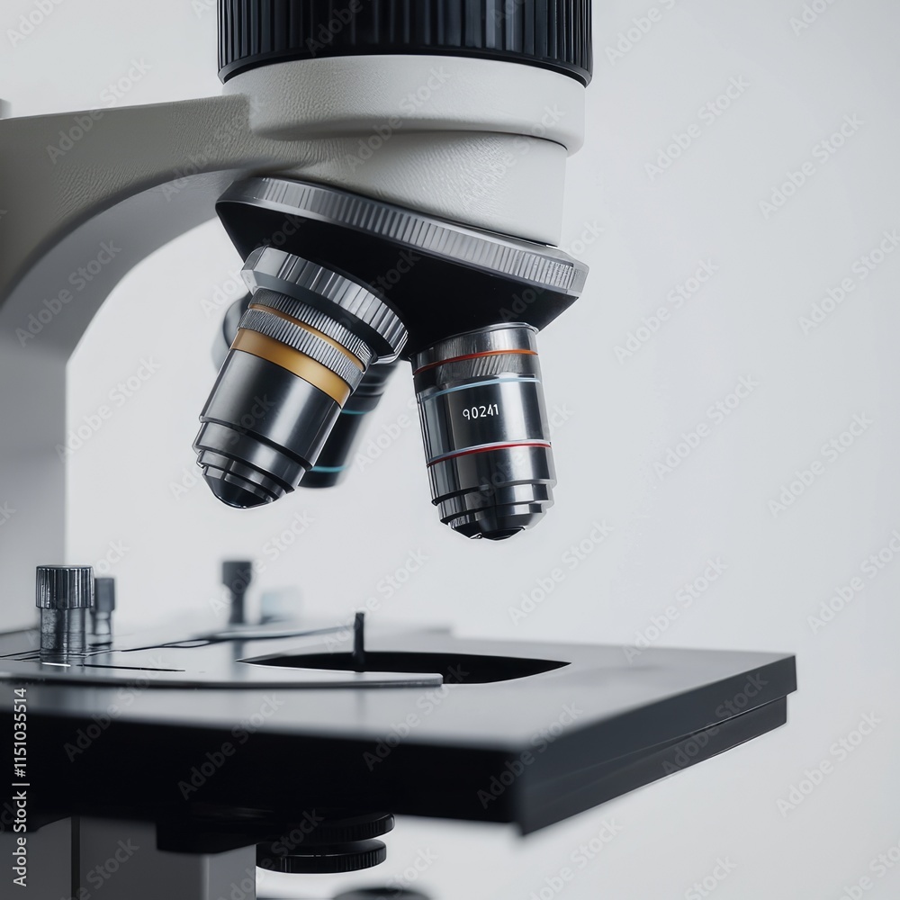 Fototapeta premium Close up shots of microscopes in the laboratory