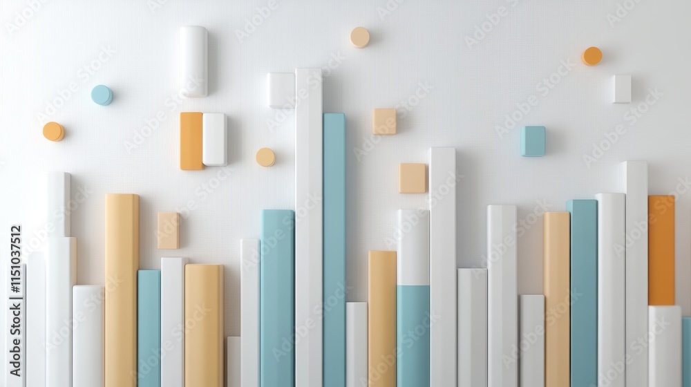 Obraz premium Abstract geometric background with colorful shapes and dynamic patterns, a modern creative design for backdrops visual projects