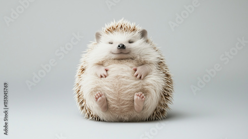 Sleepy Hedgehog Curled Up I...