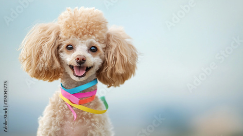 Joyful Toy Poodle Portrait