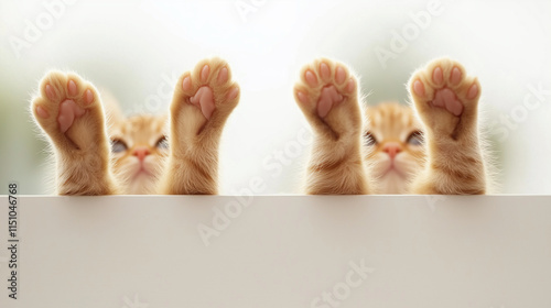 Playful Paws: Two adorable ...