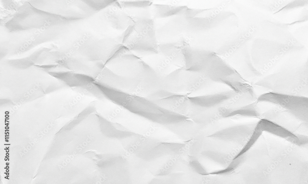 Obraz premium texture of blank crumpled white paper background . white paper wrinkled seamless clean. texture background