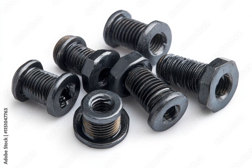 Close-Up of Screws and Bolts for Assembly Projects