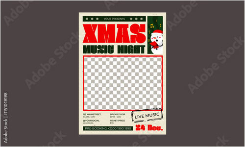 Christmas Music Night Flyer