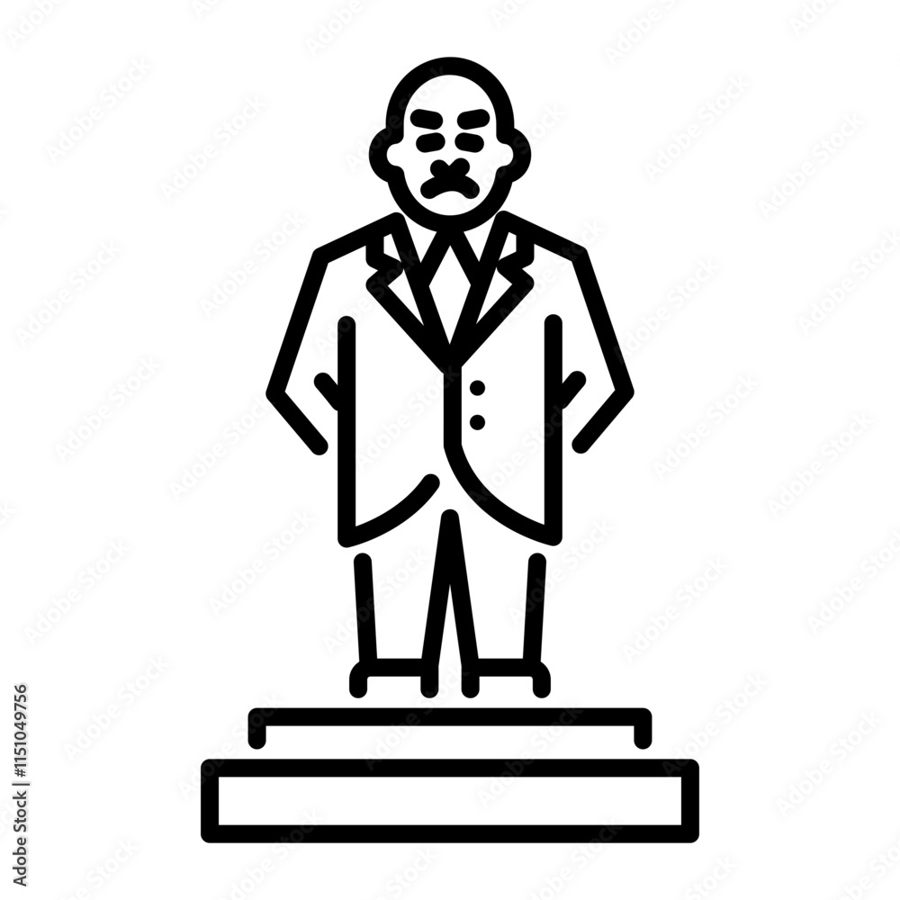 Lenin Statue Vector Art & Graphics | freevector.com