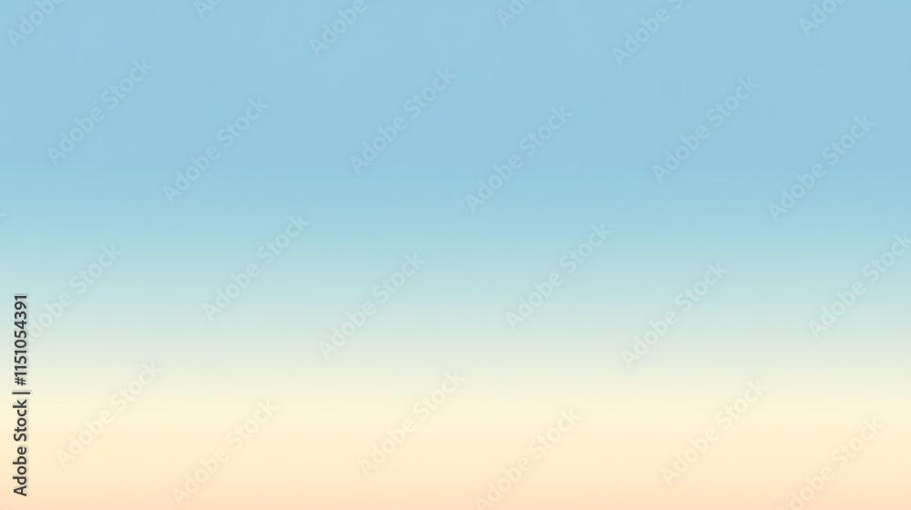 Naklejka premium Gradient background of soft pastel blue and orange.