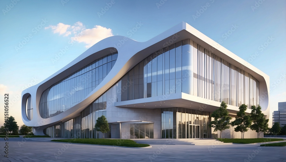 A Contemporary Corporate Office Building Reflecting Innovative Architectural Design A Contemporary Corporate Office Building Reflecting Innovative Architectural Design