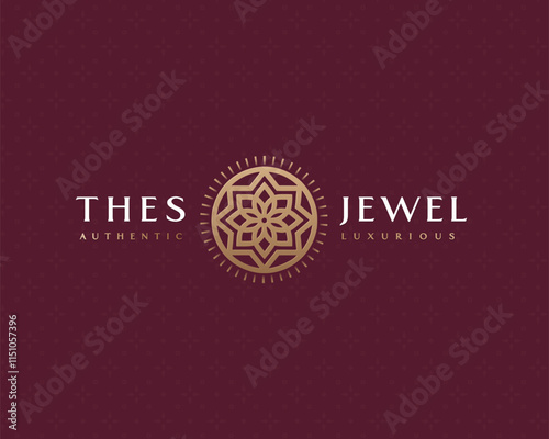 Minimalist unique Luxury Flower logo for clinic, spa, hotel template for business company