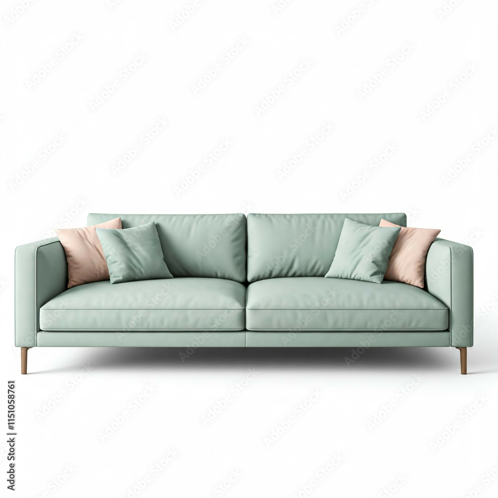 Fototapeta premium sofa isolated on white background
