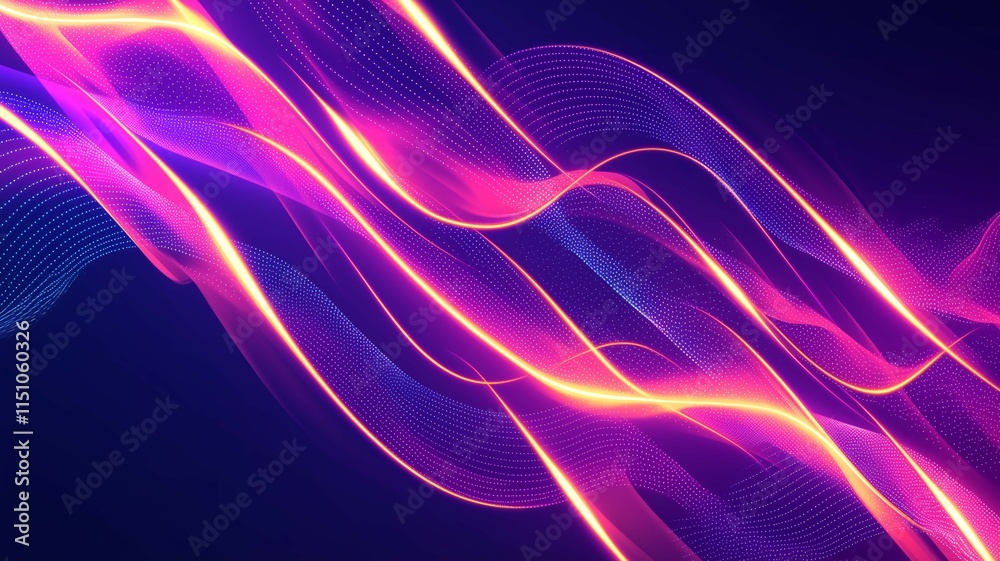 Fototapeta premium 抽象的な波の背景画像