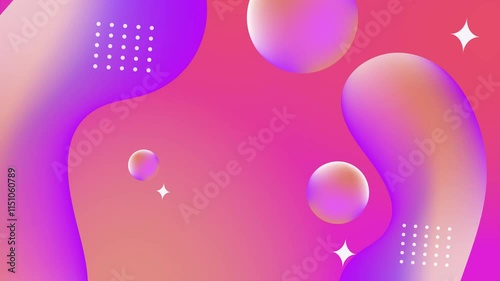 Wallpaper Mural dynamic geometric shapes with fluid pattern and vibrant colors in an abstract design seamless 4k video background motion pop art design Torontodigital.ca